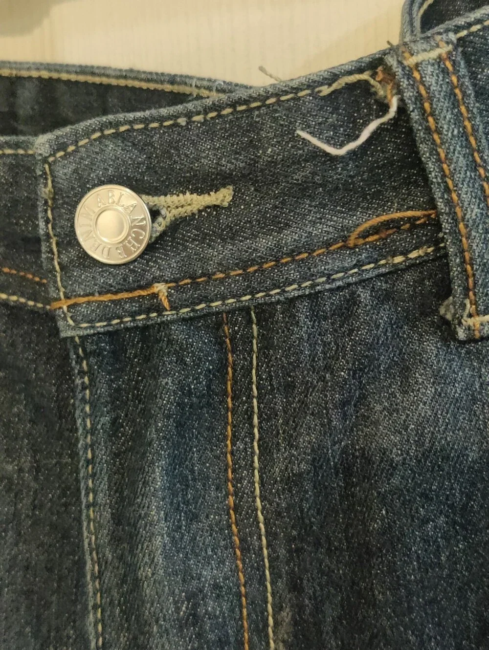 Cotton Denim Men's Jean Shorts Jorts Size 38 Ablanche New York